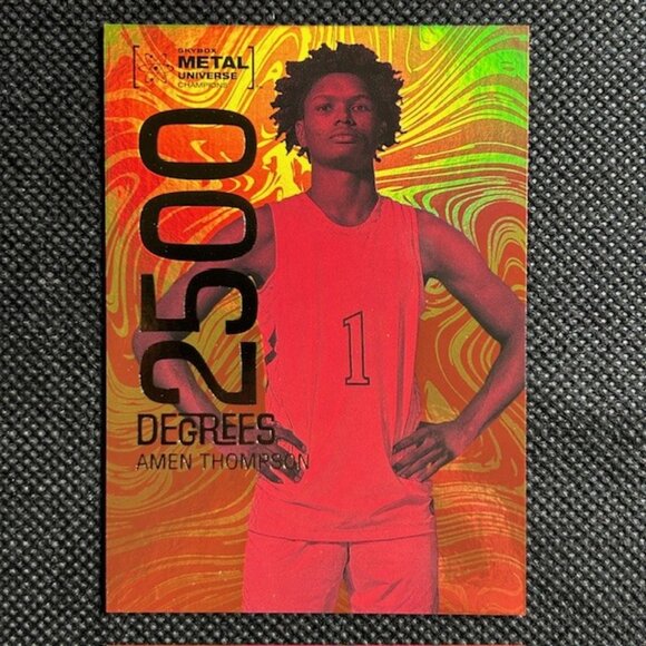upper deck Other - 2022 Skybox Metal Universe Champions 2500 Degrees Amen Thompson #D-3 RC ROOKIE